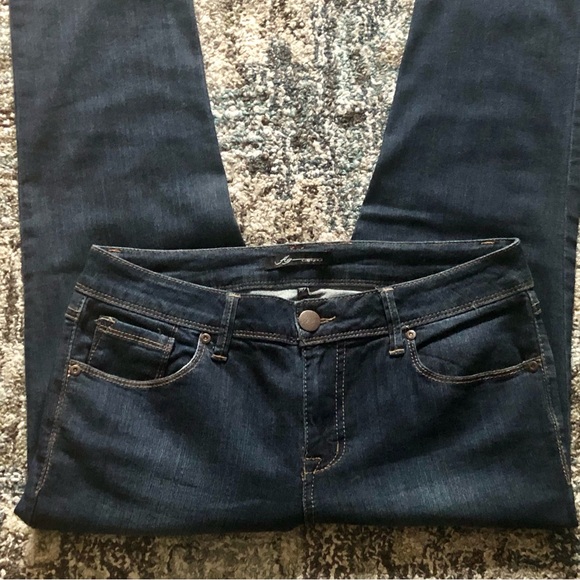 AZ DENIM BLUE JEAN STRETCHY SKINNY LEG 3 INCH ZIPPER FRONT - Picture 7 of 15